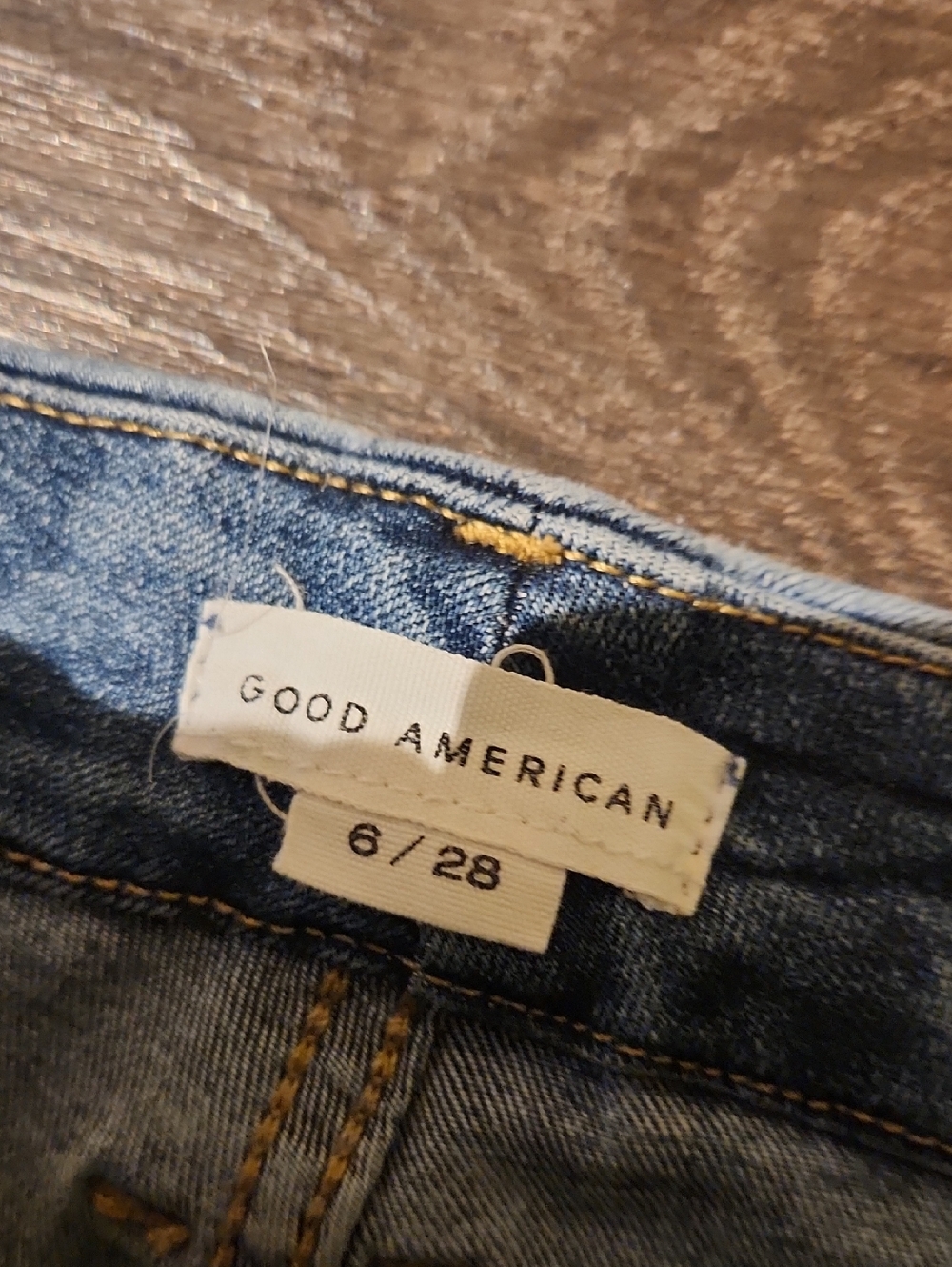 ❤️ GOOD AMERICAN HIGH RISE SKINNY JEANS, DISTRESSED, 6 (28) - Picture 8 of 10